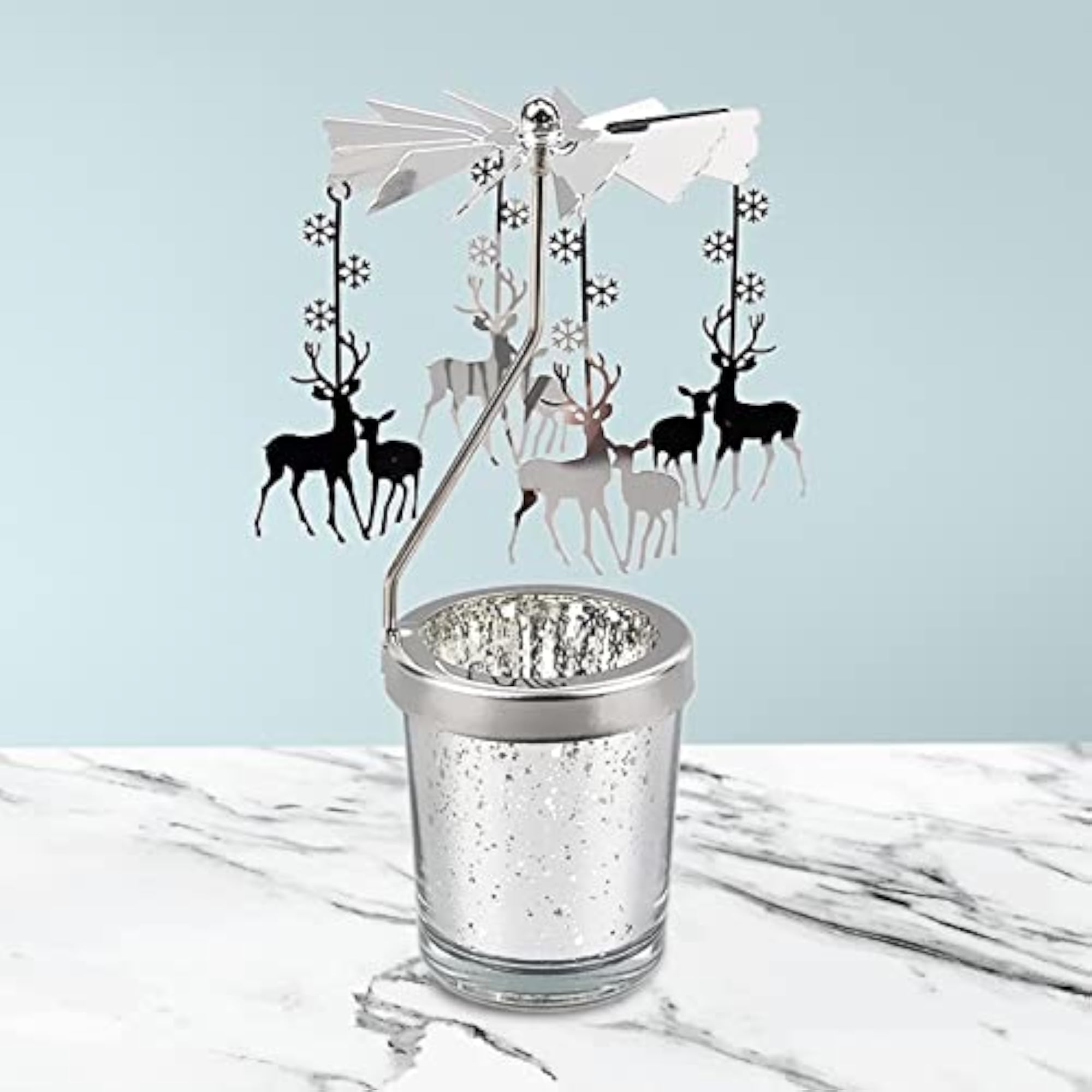 Romantic Rotating Candle Holder, Elk Design